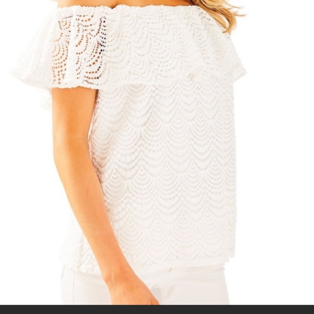 Lily Pulitzer La Fortuna Off the Shoulder Top